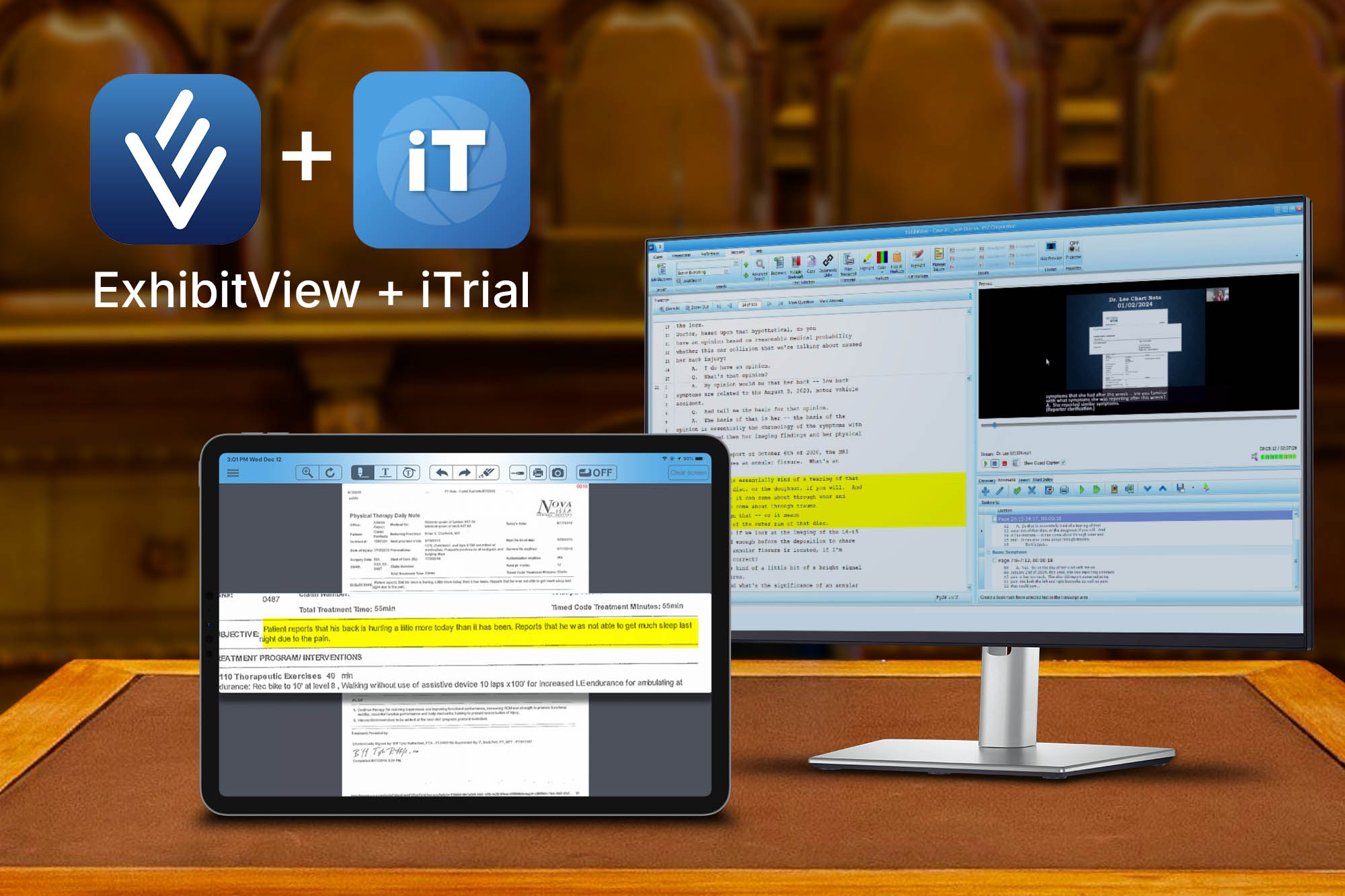 Why the Combo of ExhibitView and iTrial Blows the Competition Out of the Water